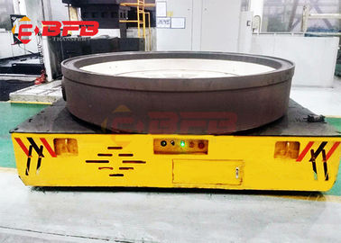 Cylinder Objects Trackless Transfer Cart 100T Bearing Power V Frame Customized Size