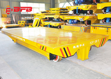 Manual Industrial Cargo Transport Forklift Towing Trolley On Rails Or Concrete Ground
