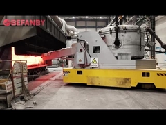 Customized 10T Railless Transfer Cart, Lifting Device Untuk Steel Mills Transfer Cart