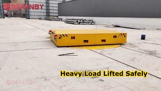 Troli Transfer Meja Putar Rel yang Disesuaikan, Dua kereta transfer Berkoordinasi dan Berlabuh Satu Sama Lain