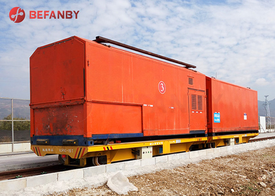 DC Motor Driven Rail Battery Transfer Cart Heavy Loading Transport 5T