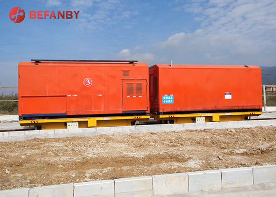 DC Motor Driven Rail Battery Transfer Cart Heavy Loading Transport 5T