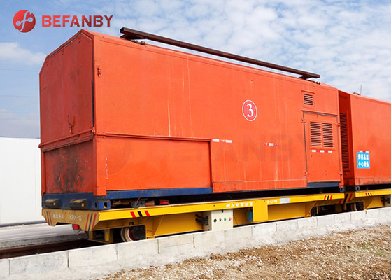 DC Motor Driven Rail Battery Transfer Cart Heavy Loading Transport 5T