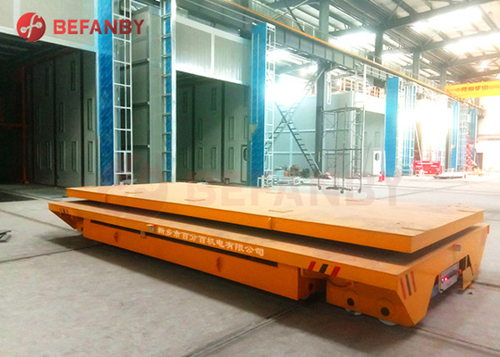 DC Motor Driven Rail Battery Transfer Cart Heavy Loading Transport 5T