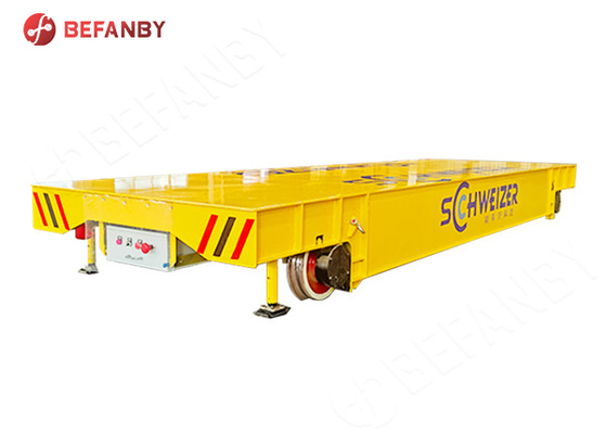 Integrated Flat Decking 2T Rail Transfer Cart For Workshop Handler