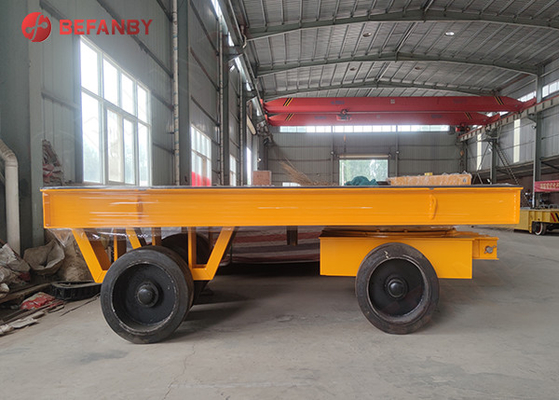 18T Coil Transportation Rail Transfer Cart With Winch Towing
