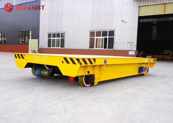 Rail Wheels Battery Transfer Cart For Precast Concrete Workshop 120T