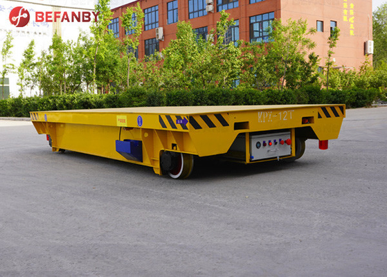 Rail Wheels Battery Transfer Cart For Precast Concrete Workshop 120T