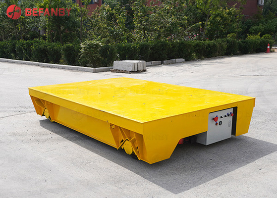 Rail Wheels Battery Transfer Cart For Precast Concrete Workshop 120T