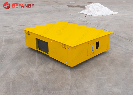 Indoor / Outdoor Trackless Transfer Cart Bogie Unlimited Running Distance