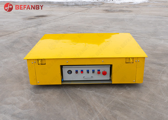 Indoor / Outdoor Trackless Transfer Cart Bogie Unlimited Running Distance