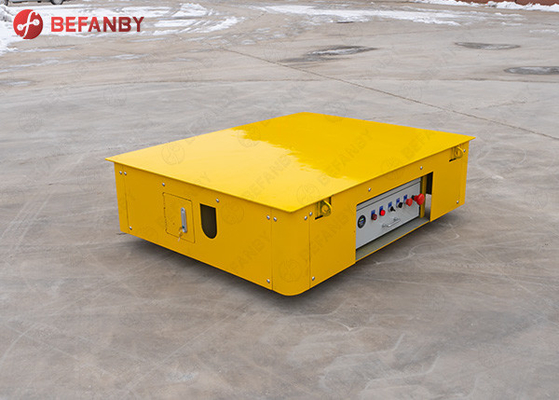 Indoor / Outdoor Trackless Transfer Cart Bogie Unlimited Running Distance