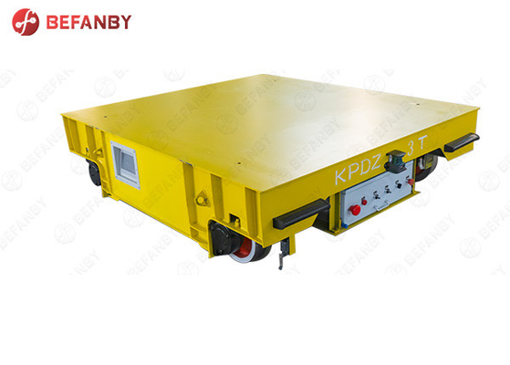 Workshop Floor Rail Transfer Cart Material Handling Steel Platform
