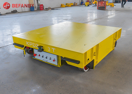 Integrated Flat Decking 2T Rail Transfer Cart For Workshop Handler