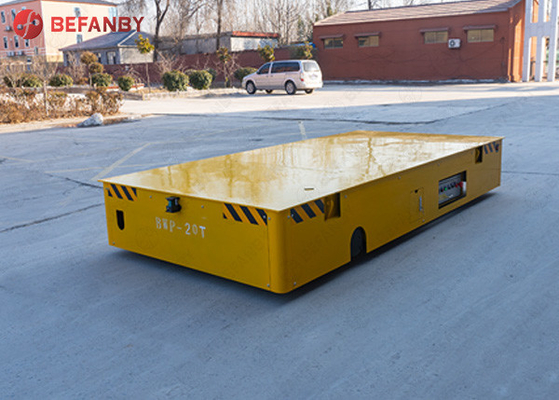 50t Trackless Transfer Cart Steerable Floor Industrial Platform Trolley