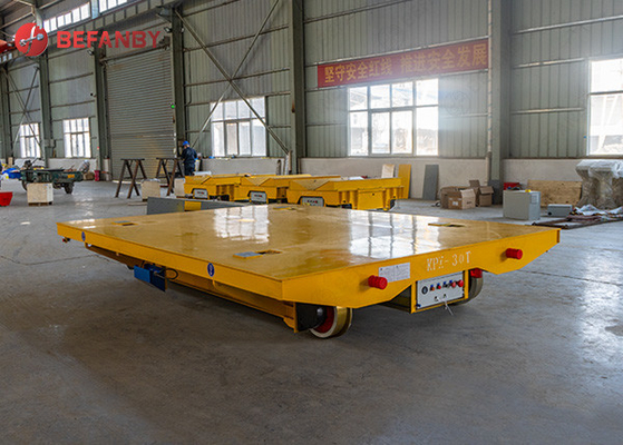 30 Tons Motorised Rail Transfer Trolley For Vacuum Oven