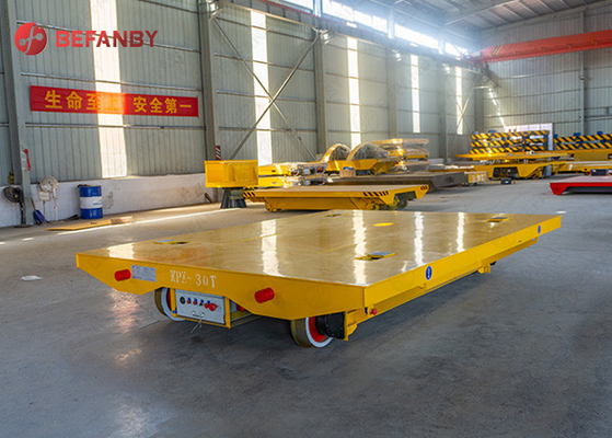 30 Tons Motorised Rail Transfer Trolley For Vacuum Oven