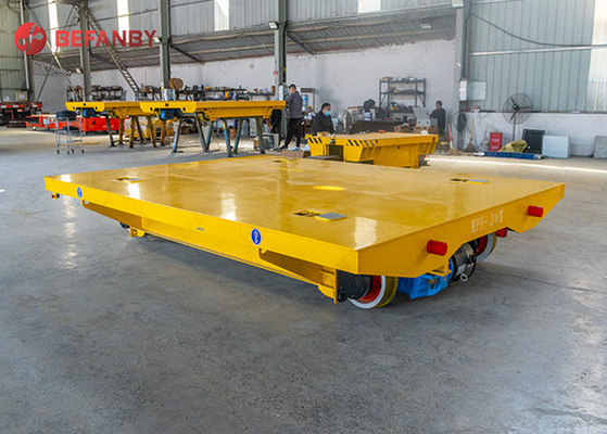 Workshop 5t Battery Transfer Cart Rail Wheel For Marble Slabs Shifting