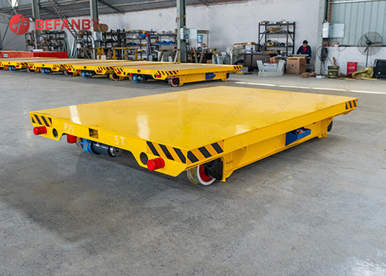 Workshop 5t Battery Transfer Cart Rail Wheel For Marble Slabs Shifting