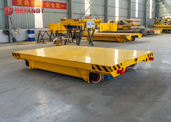 Workshop 5t Battery Transfer Cart Rail Wheel For Marble Slabs Shifting