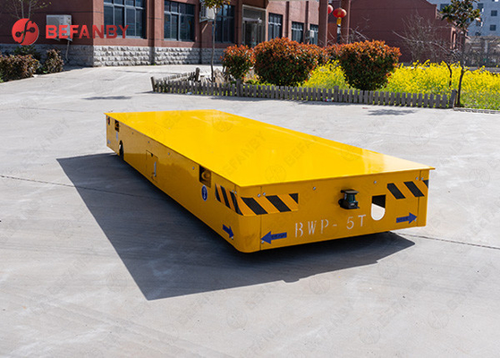 50t Trackless Transfer Cart Steerable Floor Industrial Platform Trolley