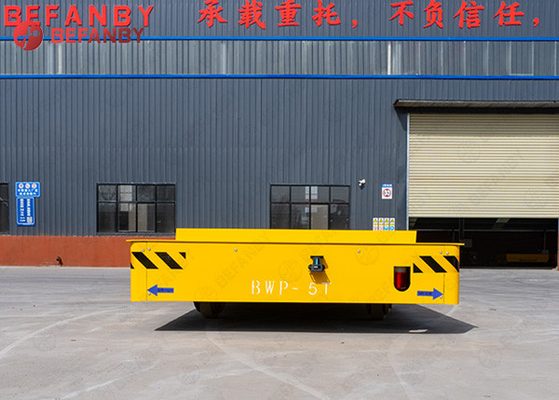 50t Trackless Transfer Cart Steerable Floor Industrial Platform Trolley