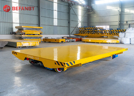 Integrated Flat Decking 2T Rail Transfer Cart For Workshop Handler