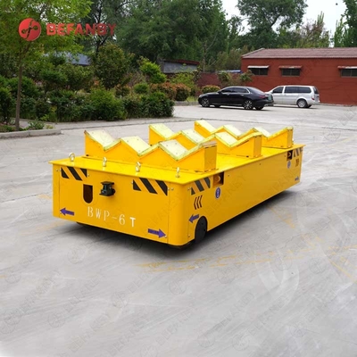 Material Handling 30 Ton Battery Q235 Motorized Platform Cart