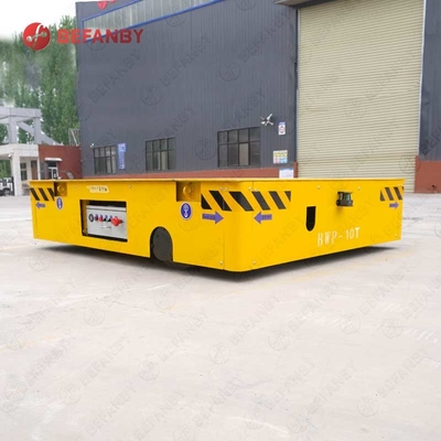 Material Handling 30 Ton Battery Q235 Motorized Platform Cart