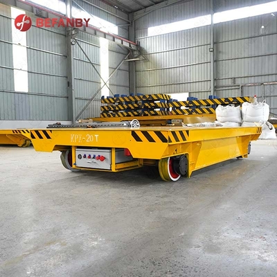 Rails Hydraulic Powered Transfer Cart 30 Ton For Workshop
