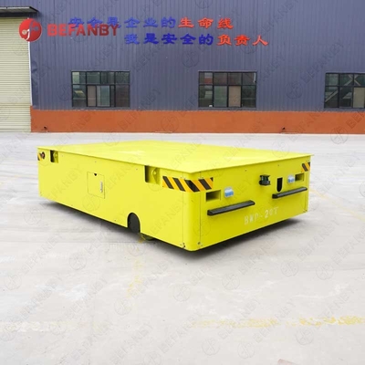 50t Trackless Transfer Cart Steerable Floor Industrial Platform Trolley