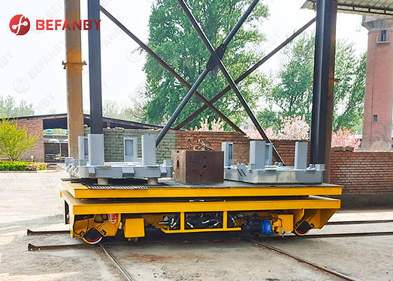 Heavy Capacity Hydralic Lift Rail Material Transfer Trolley