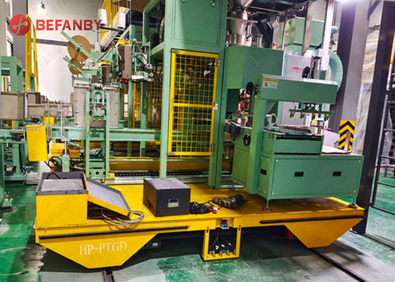 Large Capacity Flatbed Material Track Transfer Carts