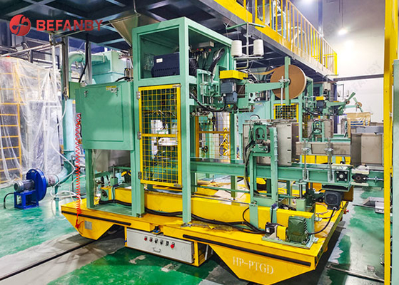 Large Capacity Flatbed Material Track Transfer Carts