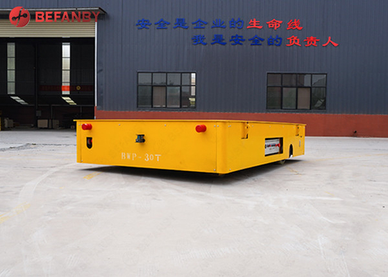 100T Industrial Material Transfer Carts, Turning Coil Transfer Cart On Cement Floor