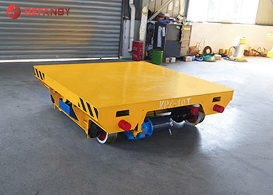 15 Tons Industrial Rail Battery Transfer Cart 20m/Min Remote Control