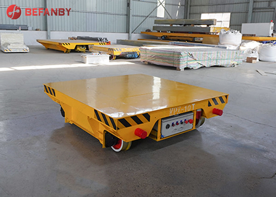 15 Tons Industrial Rail Battery Transfer Cart 20m/Min Remote Control