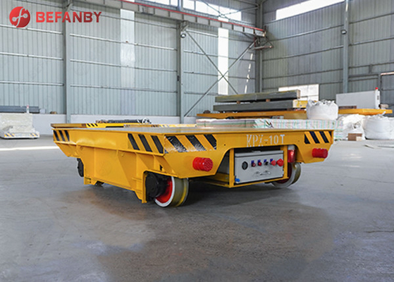 15 Tons Industrial Rail Battery Transfer Cart 20m/Min Remote Control