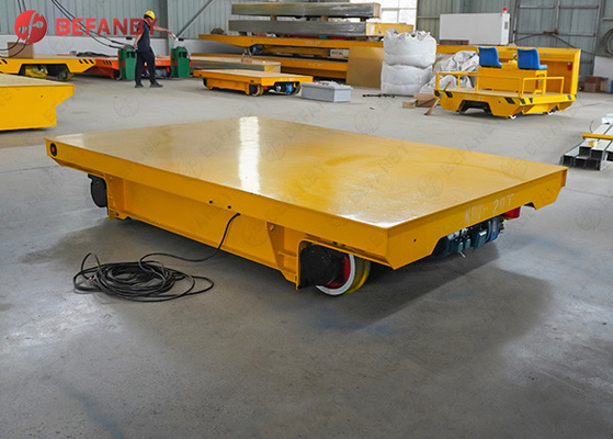 Aluminium Factory Push Button Operate Track Handling Vehicle