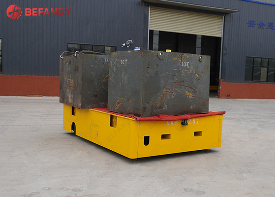China Manufacturer 25 Ton Trackless Flatbed Transfer Cart