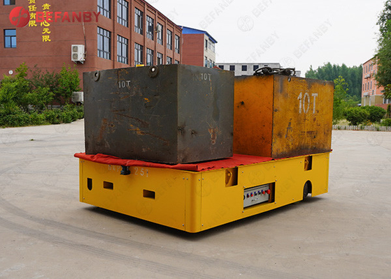 China Manufacturer 25 Ton Trackless Flatbed Transfer Cart