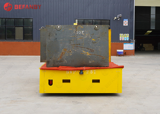 China Manufacturer 25 Ton Trackless Flatbed Transfer Cart