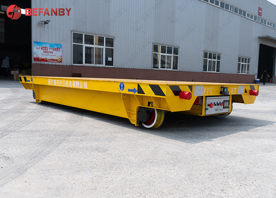 Q235B Motorized 5t Battery Transfer Cart Trolley On Rails Remote Control