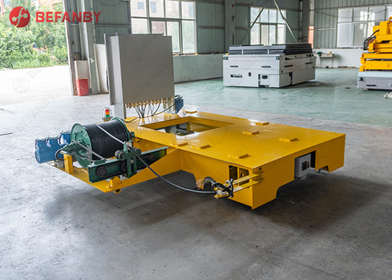 Motorized Trolley Traveling On Battery Transfer Cart