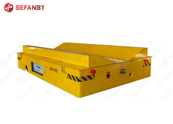 Dead Man Stop Trackless Transfer Cart Electric High Running Speed Without Rails