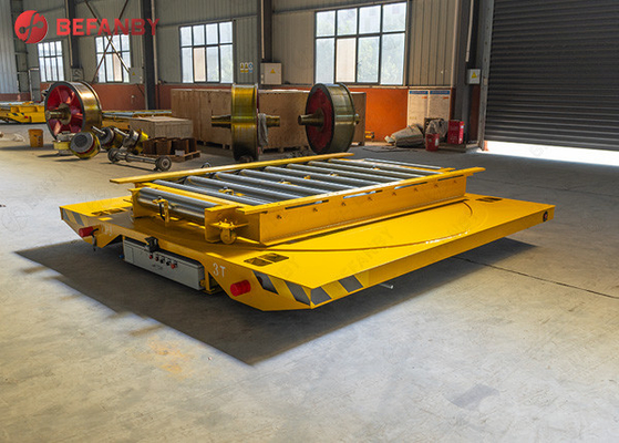 Heavy Load AC Motor Roller Transfer Trolley With Track