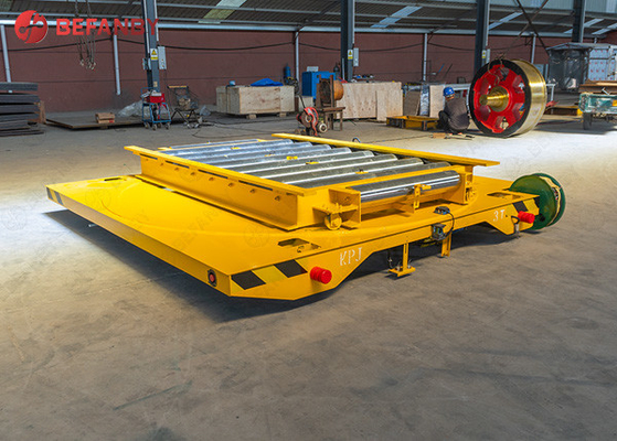 Heavy Load AC Motor Roller Transfer Trolley With Track
