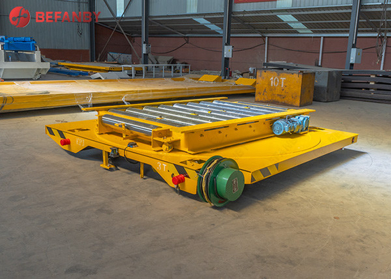 Heavy Load AC Motor Roller Transfer Trolley With Track