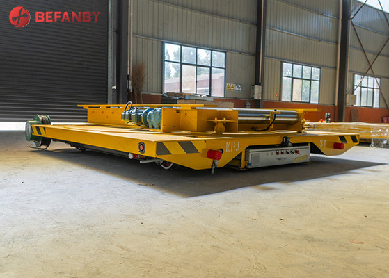 Heavy Load AC Motor Roller Transfer Trolley With Track