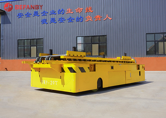 Heavy Load 16ton Pu Wheels Railless Transfer Trolley